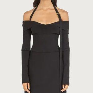 FERRAGAMO Halter Strap Technical Knit Dress